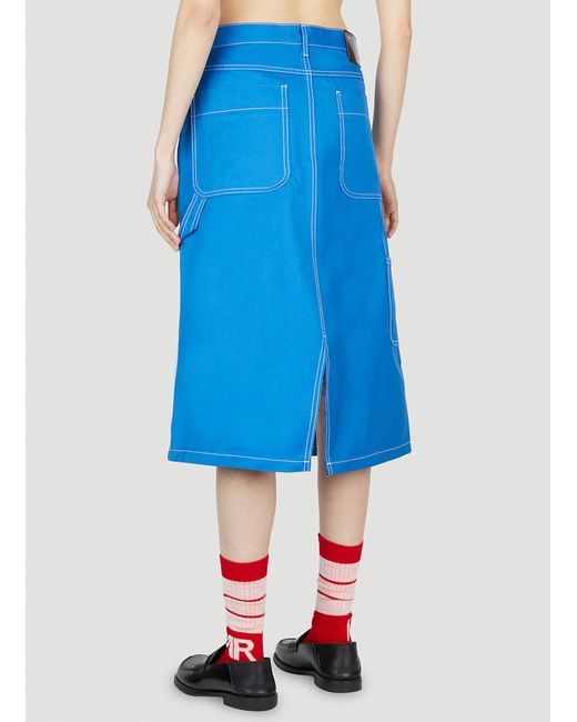 MERYLL ROGGE Blue Workwear Skirt