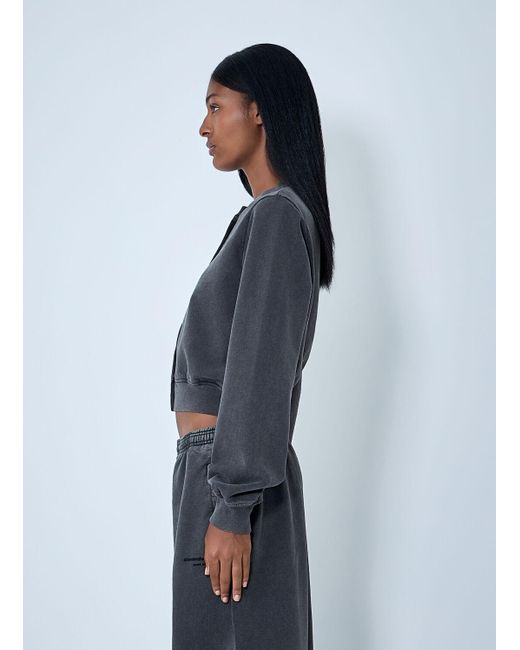 Alexander Wang Blue Logo Motif Cardigan