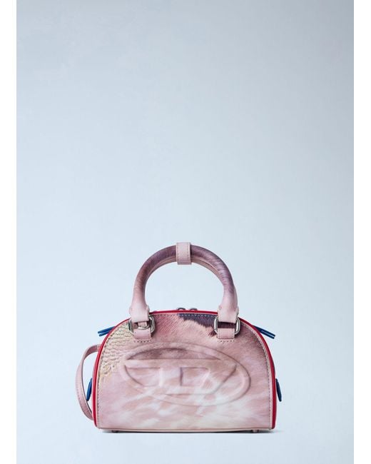 DIESEL Pink 1dr Dome Small Bowling Handbag