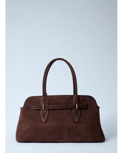 Miu Miu Brown Aventure Suede Handbag