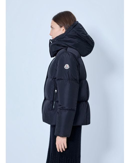 Moncler Blue Castlenew Hooded Down Jacket
