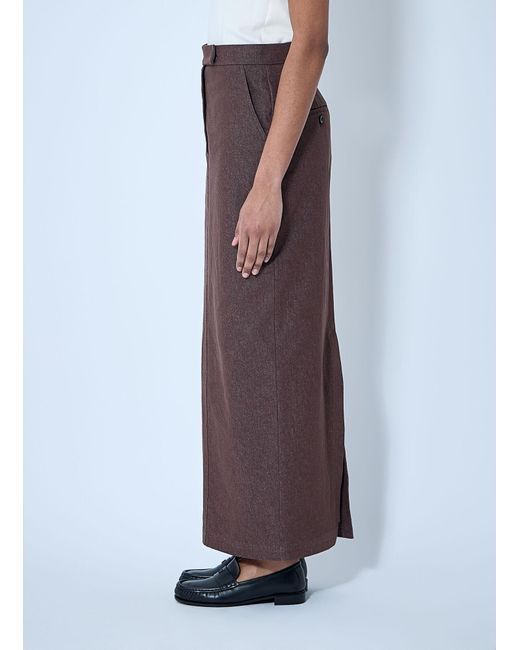 Max Mara Multicolor Tailored Midi Skirt
