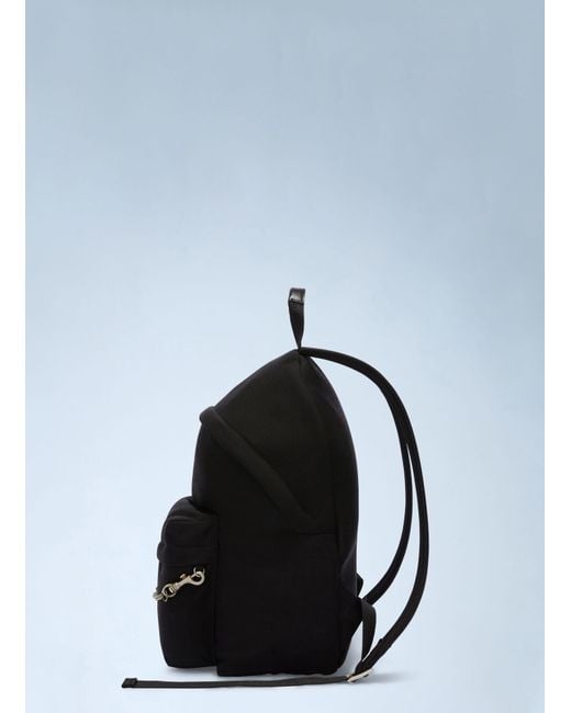 Palm Angels Black Logo Plate Backpack for men