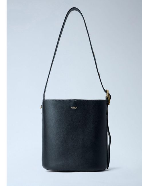COACH Blue Bleecker Bucket Bag