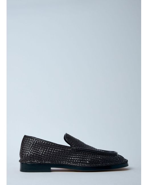 Bottega Veneta Black Structured Loafers for men