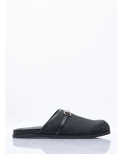 Gucci Black Horsebit Mules for men