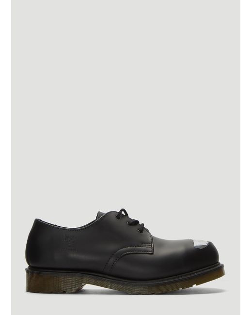 Raf Simons X Dr. Martens Exposed Steel Toe Shoes In Black for men
