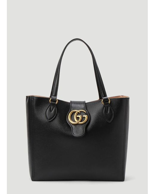Gucci Black Small Tote With Double G