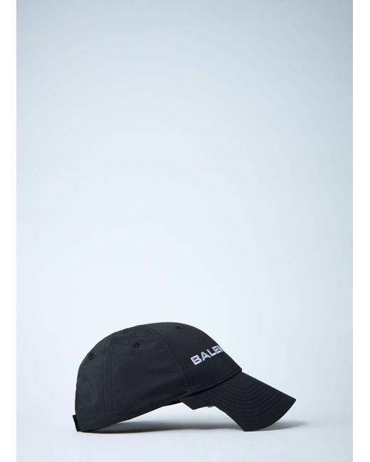 Balenciaga Blue Logo Motif Baseball Cap for men