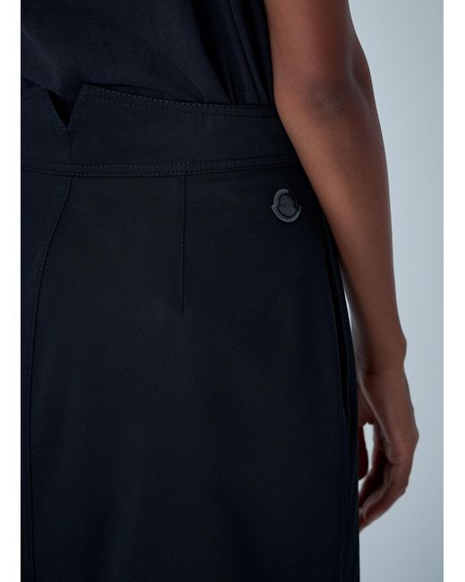 Moncler x Edward Enninful Blue Zip-Up Midi Skirt