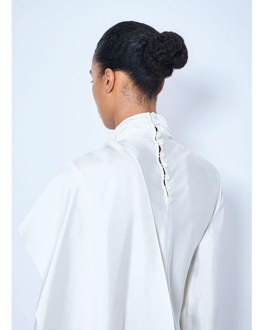 Rohe White Silk Foulard Top