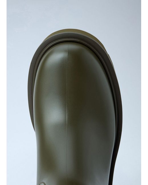 Moncler Green Kickstream High Rain Boots