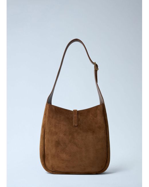 Saint Laurent Brown Small Le 5 Ã 7 Shoulder Bag