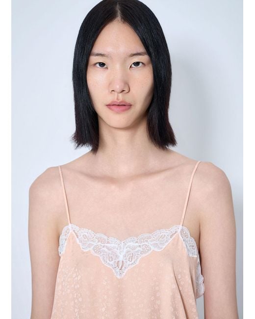 Chloé Multicolor Lace Trim Camisole Top