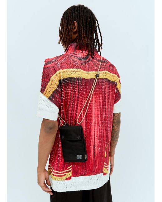 Comme des Garçons Red X Porter Nylon Crossbody Bag for men