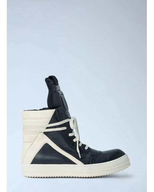Rick Owens Blue Geobasket High-Top Sneakers for men