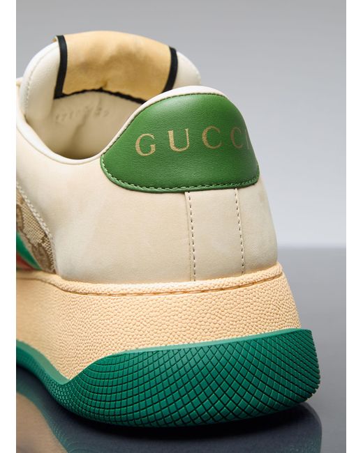 Gucci Natural Web Screener Sneakers