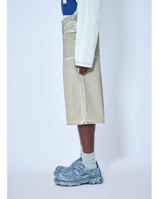 Acne Blue Wide-Leg Denim Shorts for men