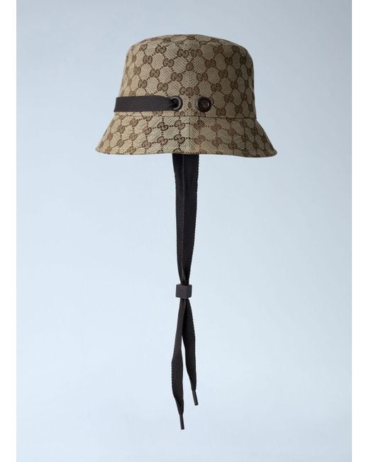 Gucci Natural Logo Motif Bucket Hat for men
