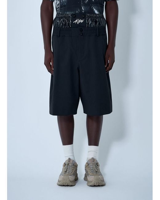 Moncler x A$AP ROCKY Blue Moncler X A$ap Rocky Contrast Waistband Shorts for men