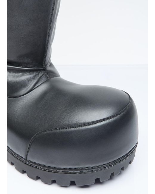 Balenciaga Gray Alaska High Leather Boots for men