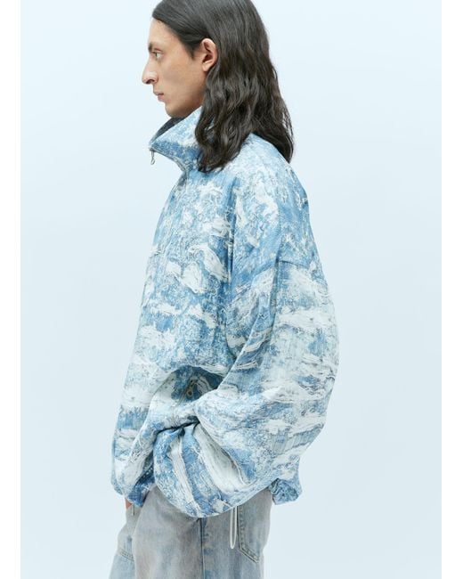 DIESEL Blue J-alston Windbreaker Jacket for men