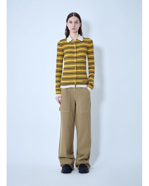 Moncler Multicolor Striped Button-Down Cardigan