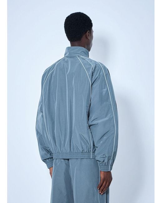 Balenciaga Blue Zip-Front Track Jacket for men