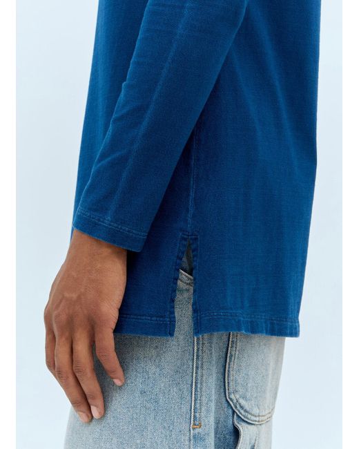 Miu Miu Blue Set Of Three Logo-Patch T-Shirts for men