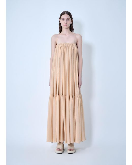 Chloé White Chloã Silk Long Dress