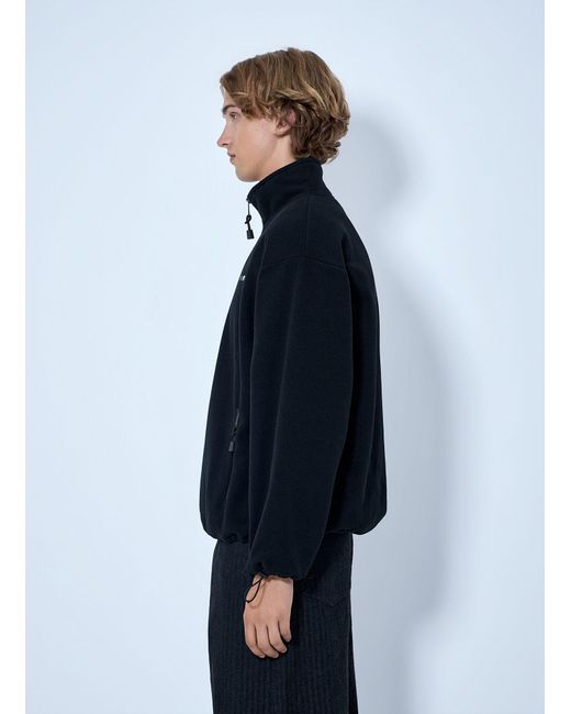 Miu Miu Blue Half-Zip Fleece Sweatshirt