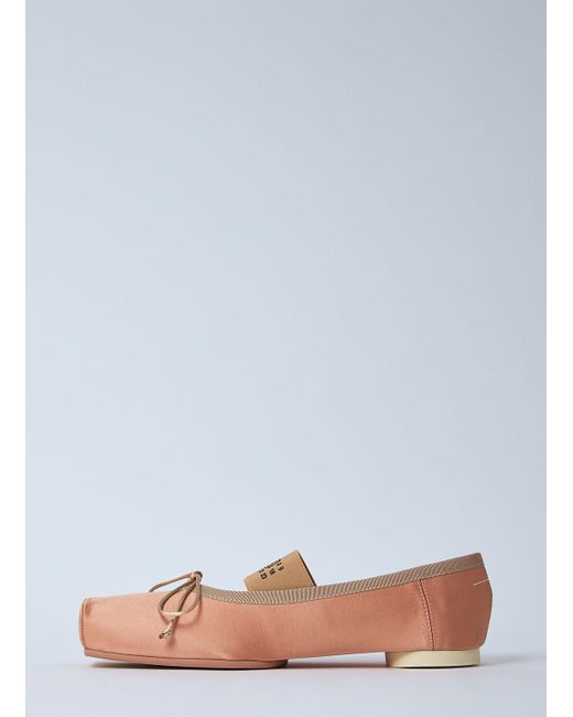 MM6 by Maison Martin Margiela White Ballet Flats