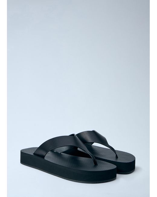 The Row Blue Dune Platform Thong Sandals
