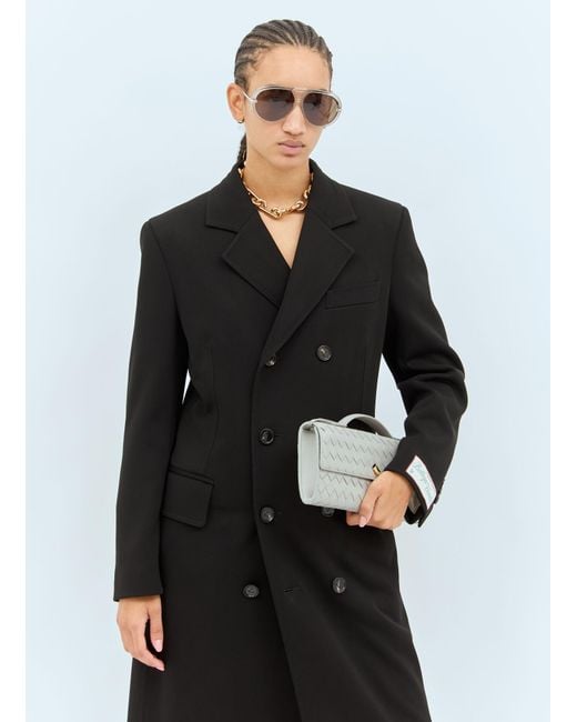 Bottega Veneta Black Drop Aviator Sunglasses