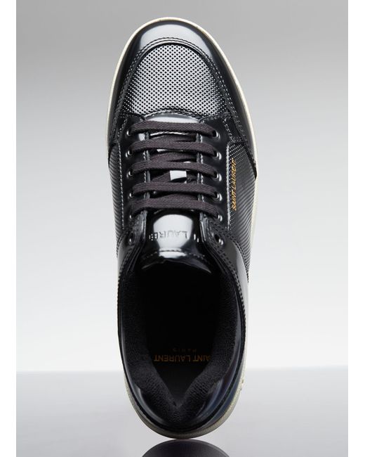 Saint Laurent Gray Sl61 Low Top Sneakers