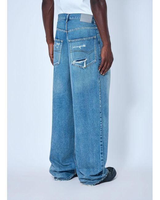 Balenciaga Blue Baggy Fit Japanese Twill Jeans for men