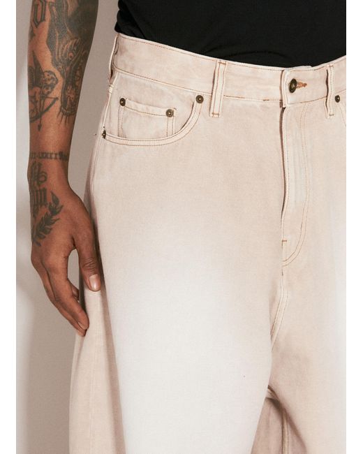 Y. Project Natural Draped Cuff Jeans for men