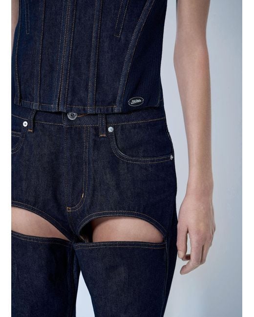 Jean Paul Gaultier Blue Denim Corset