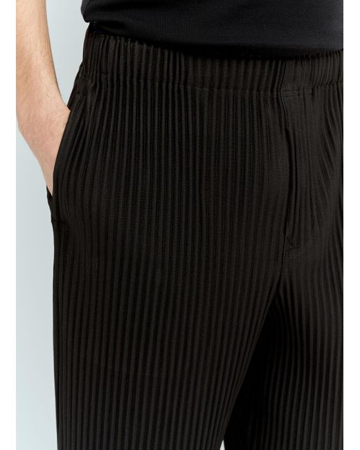 Homme Plissé Issey Miyake Black Monthly Colors: January Pleated Pants for men