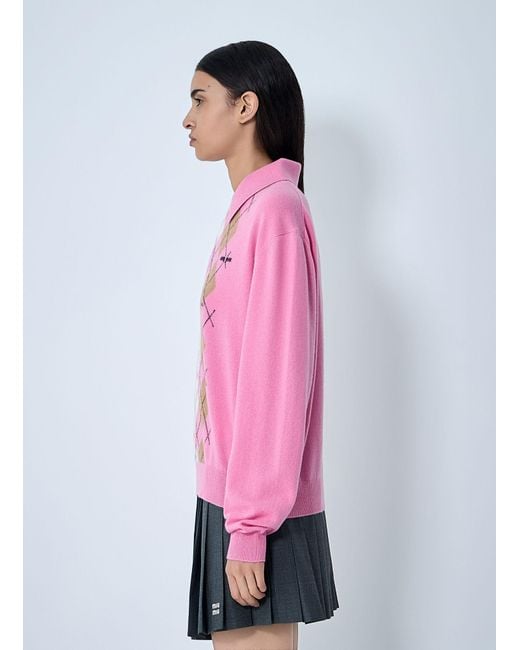 Miu Miu Pink Wool Sweater