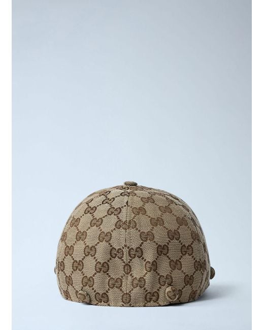 Gucci Green Logo Motif Baseball Cap for men