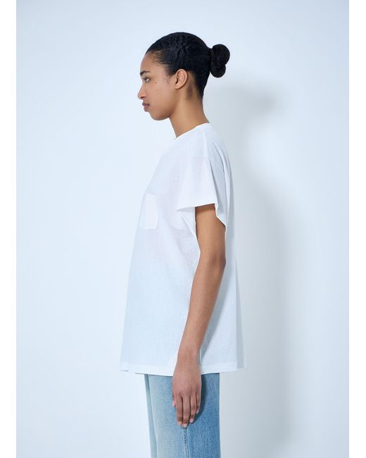 Khaite White Cotton Jersey T-Shirt
