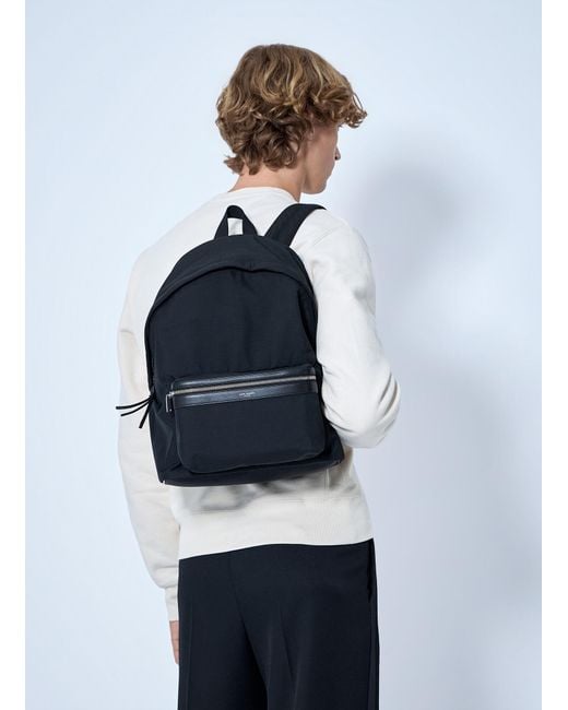 Saint Laurent Blue City Backpack for men