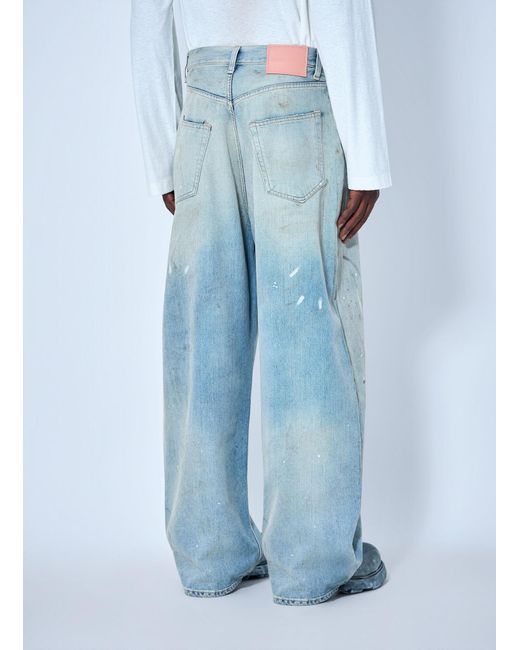 Acne Blue 2023 U Trafalgar Loose Fit Jeans for men