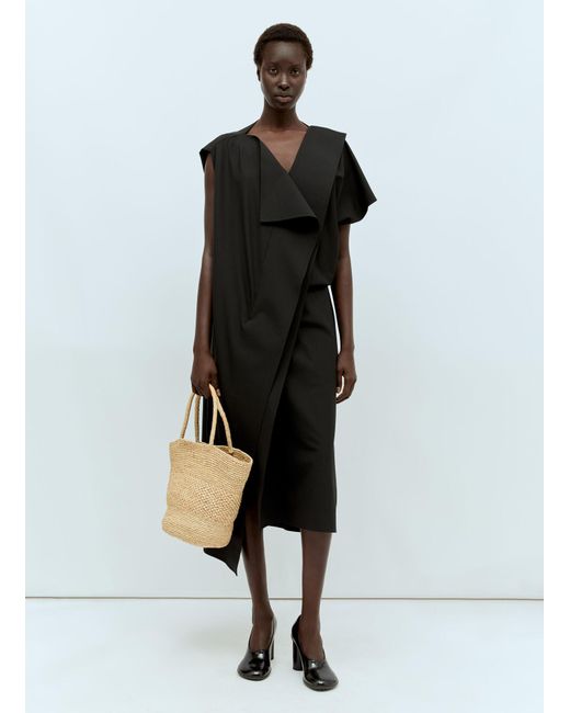 The Row Black Leonie Dress