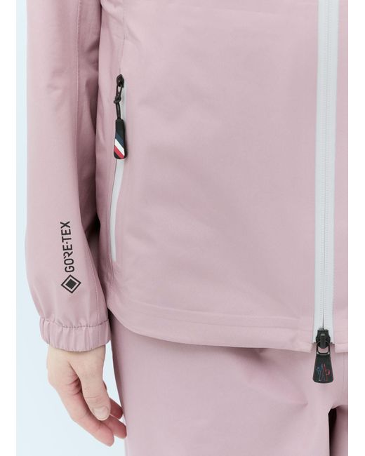 3 MONCLER GRENOBLE Pink Valles Hooded Jacket