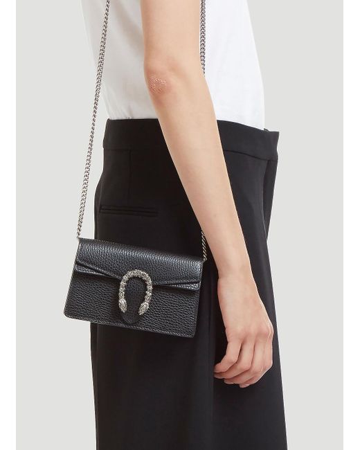 Gucci Leather Mini Crystal Dionysus Bag 