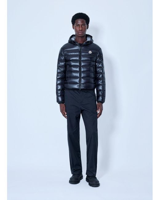 Moncler Blue Forzo Hooded Packable Short Down Jacket for men