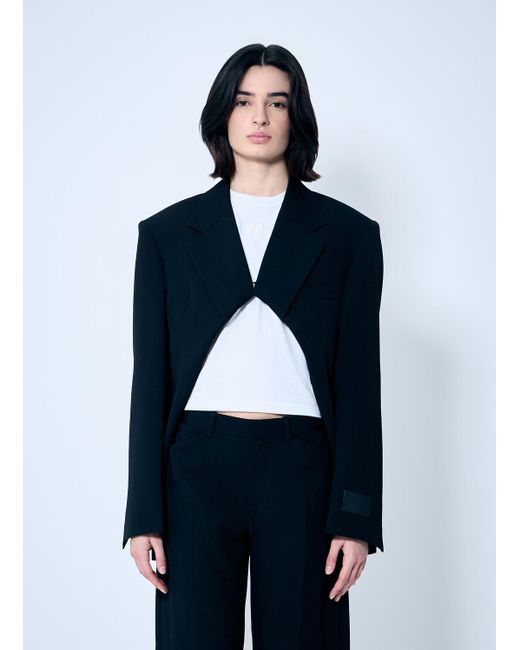 Alexander Wang Blue Pull-Back Cut-Out Blazer