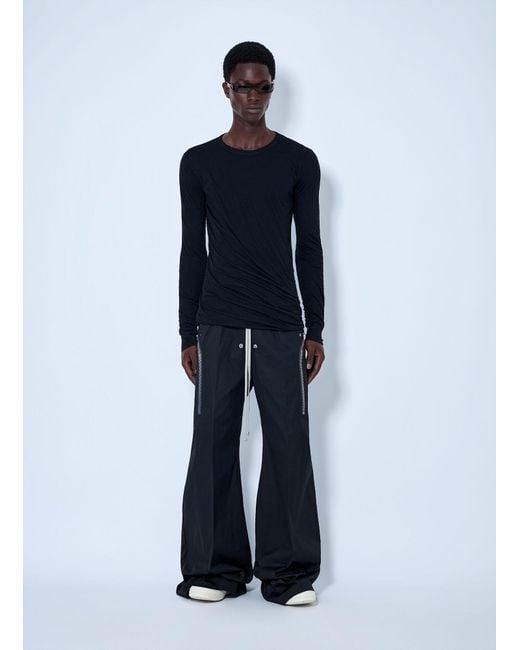 Rick Owens Blue Heizer Belas Cotton Pants for men